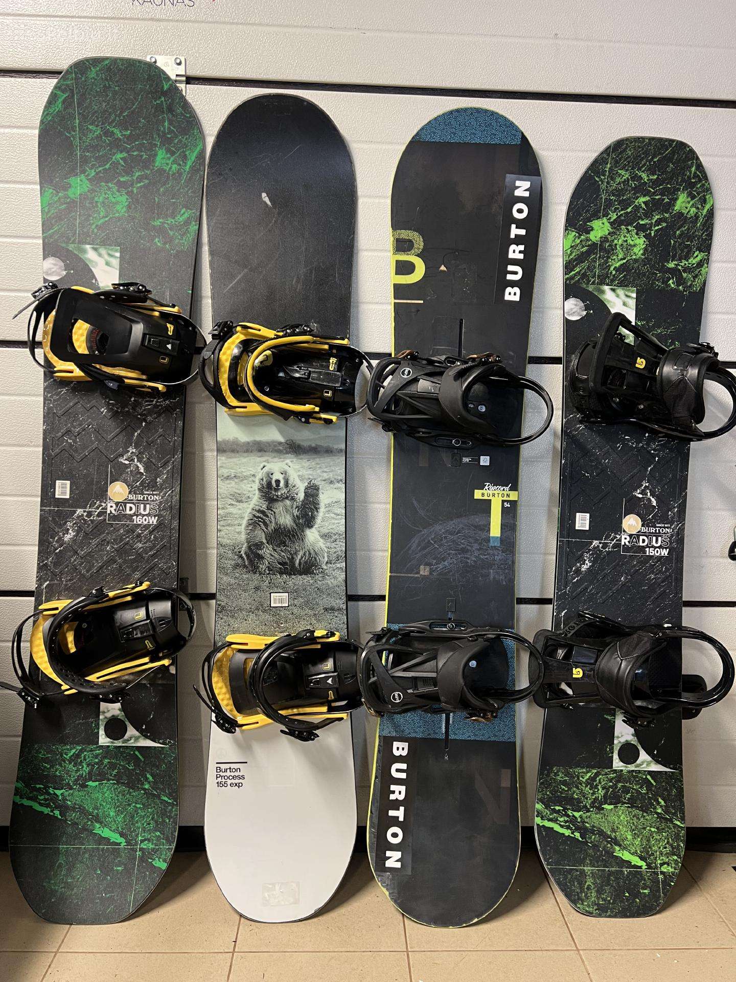 Burton Nitro snieglentes 140-160w+apkaustai+batai