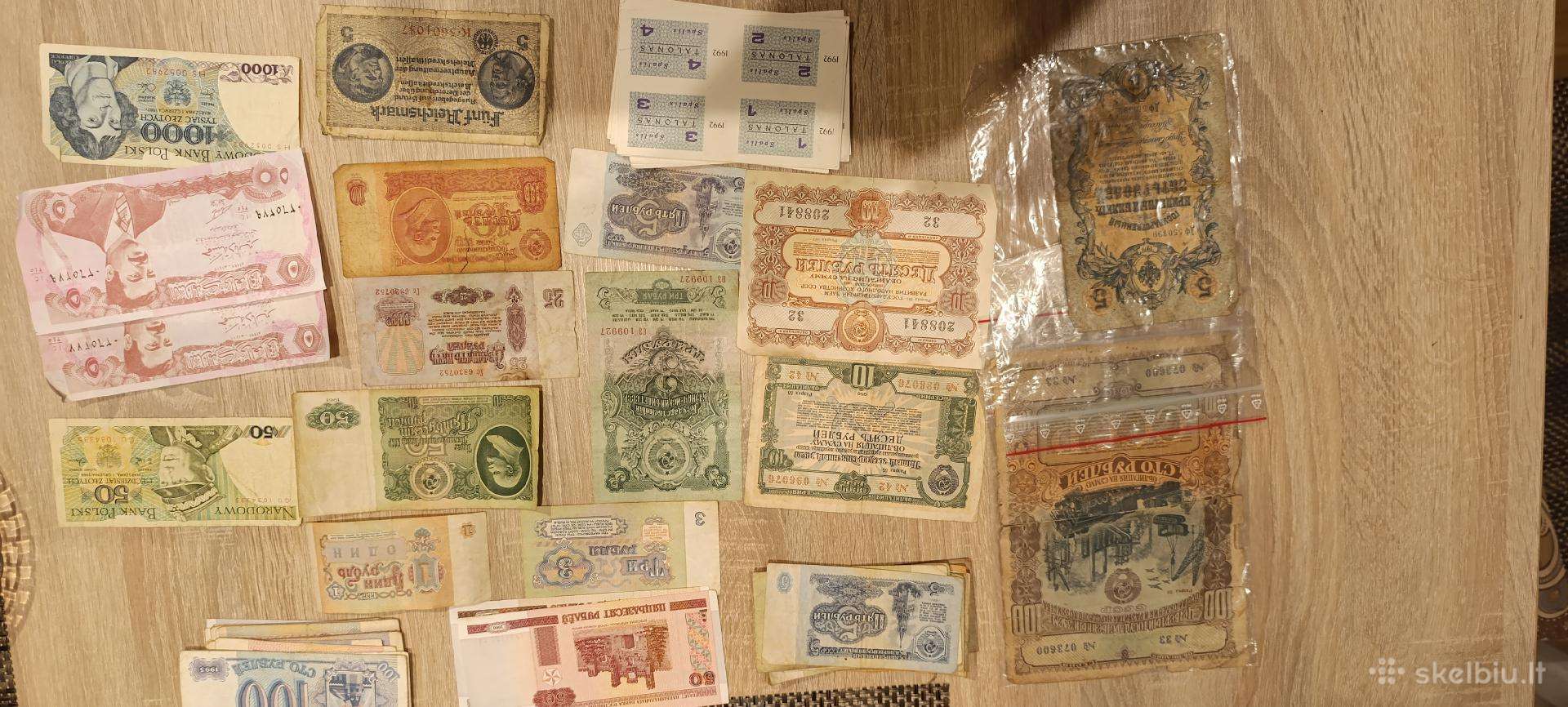 Parduodu įvairius banknotus
