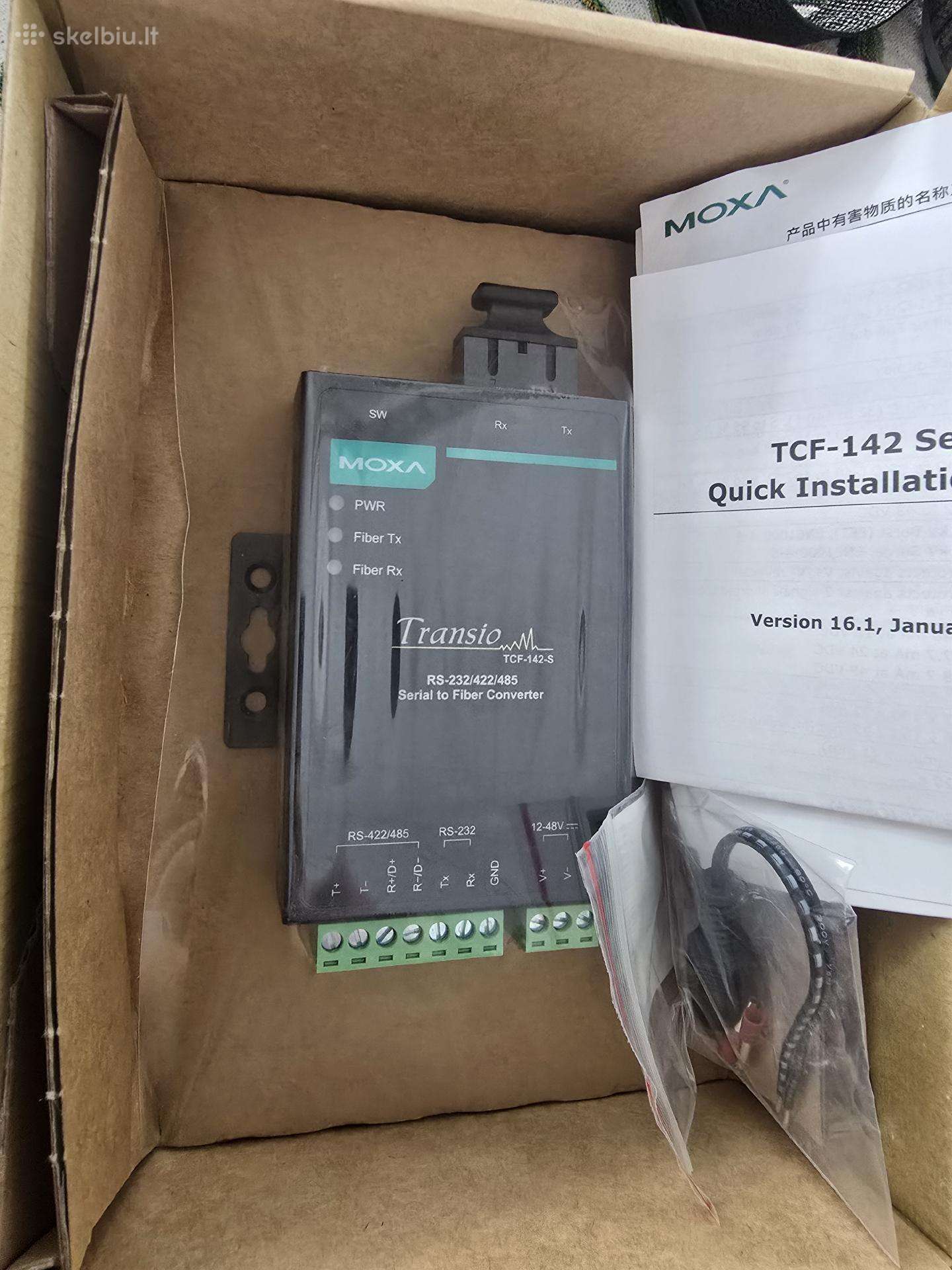 Moxa Tcf-142-s-sc Serial-to-fiber konverteris