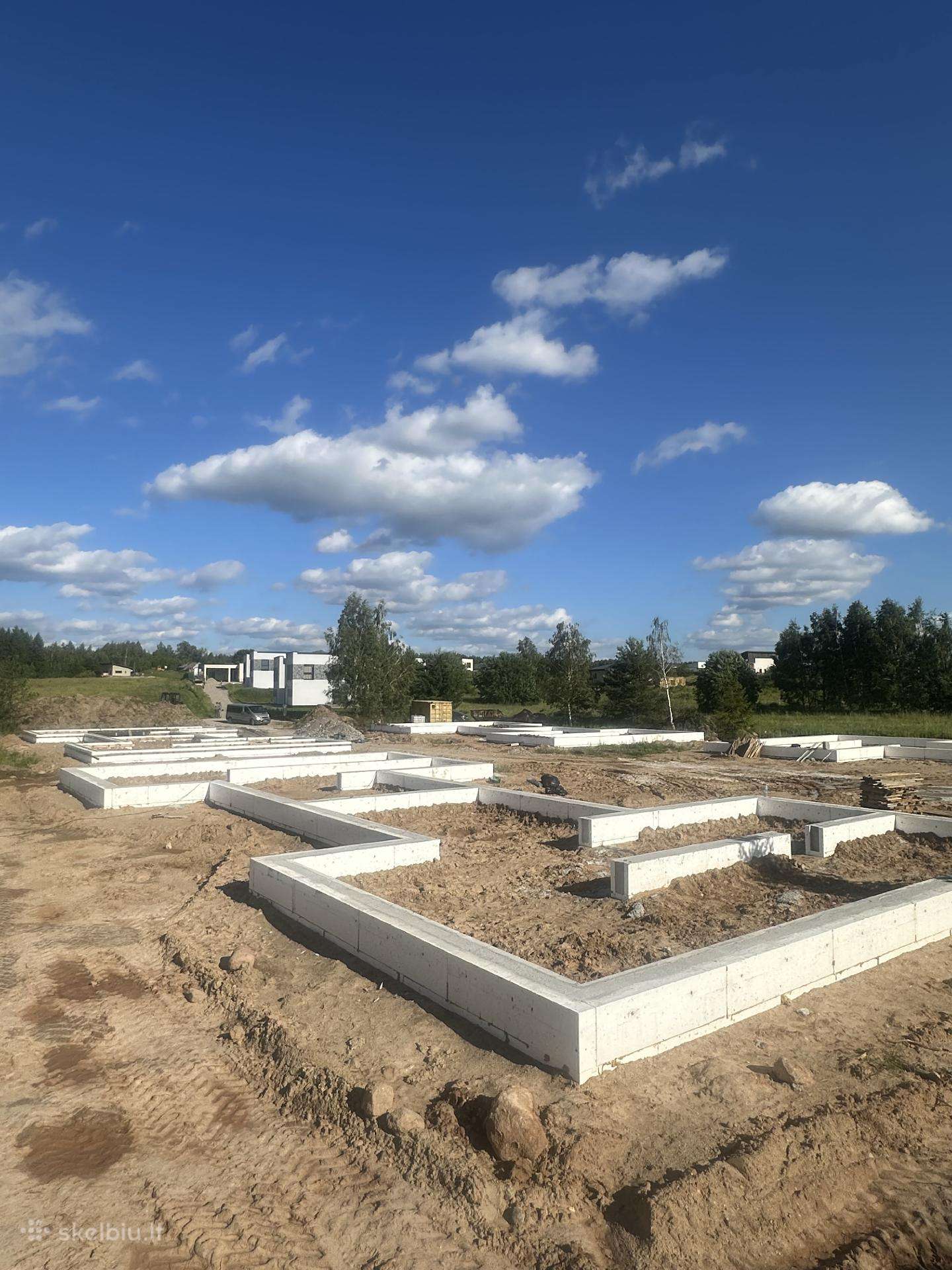 Pamatų betonavimas Poliai Rostverkas Grindys