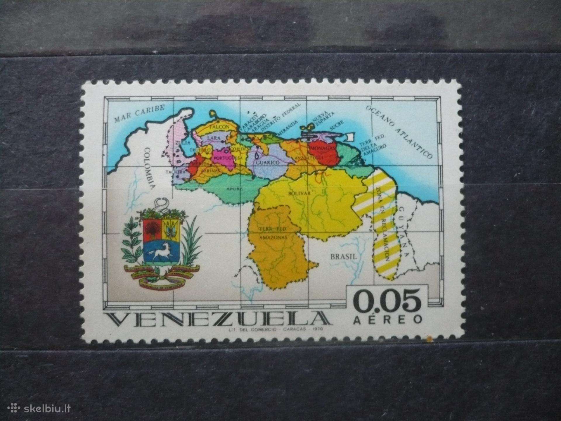 1970 m. oro paštas – Venesuelos valstijos Mhn