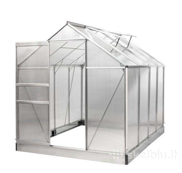 Polikarbonato šiltnamis 4.75m² (1.9x2.5m)