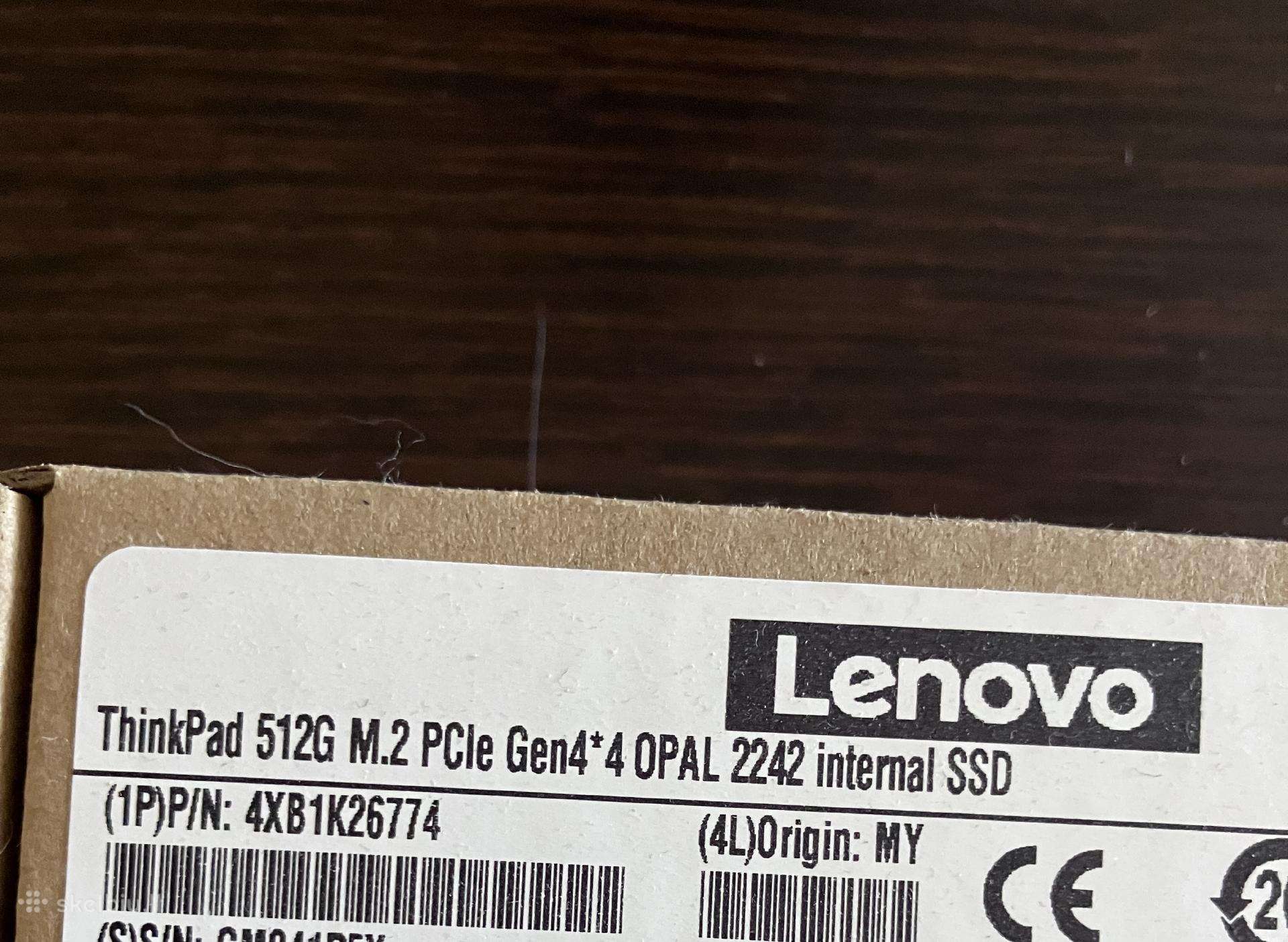 Lenovo Thinkpad 512 SSD m2 pcie nvme