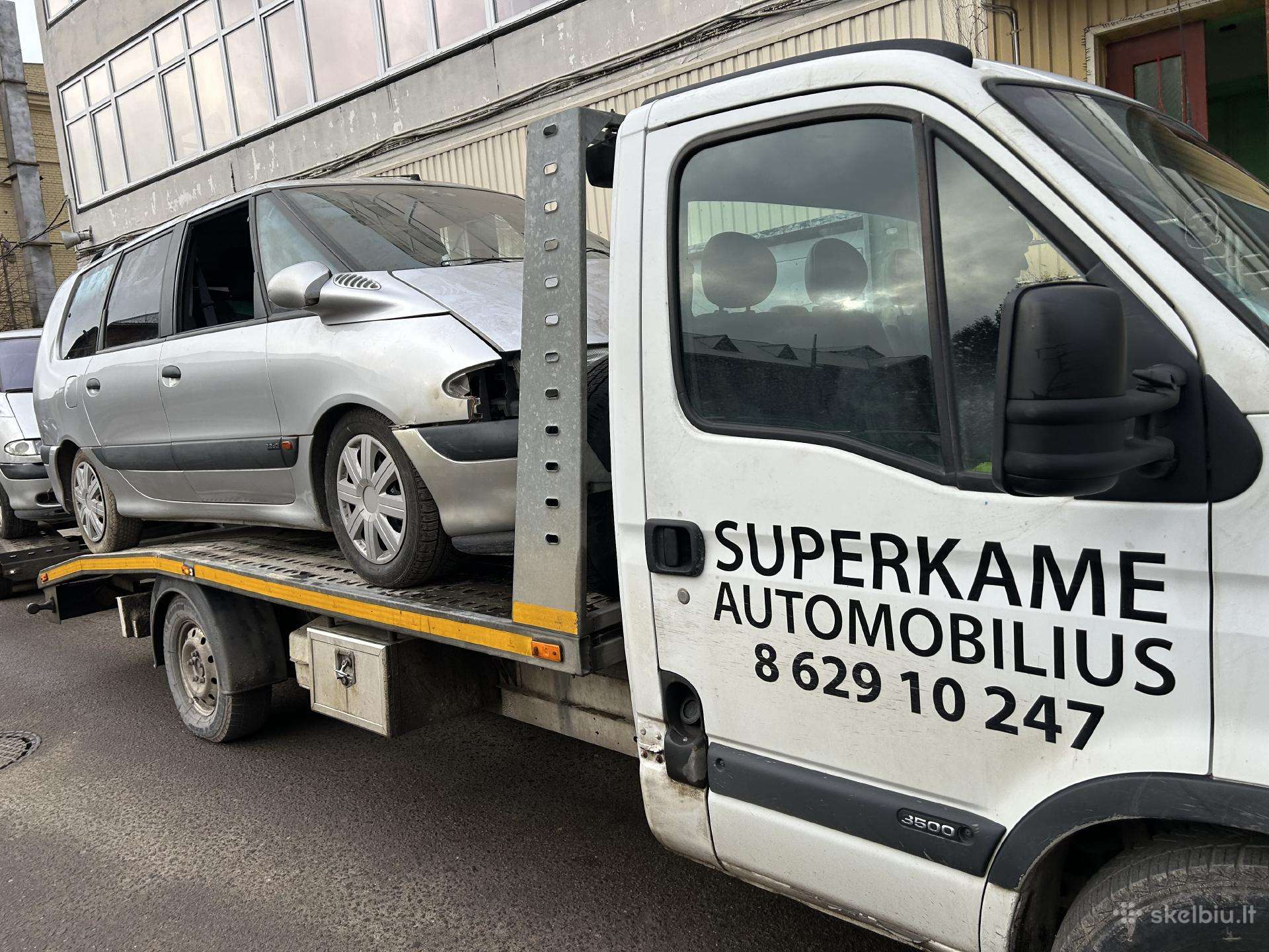 225# 55#16 su lietais diskais Renault Espace. 4 vn