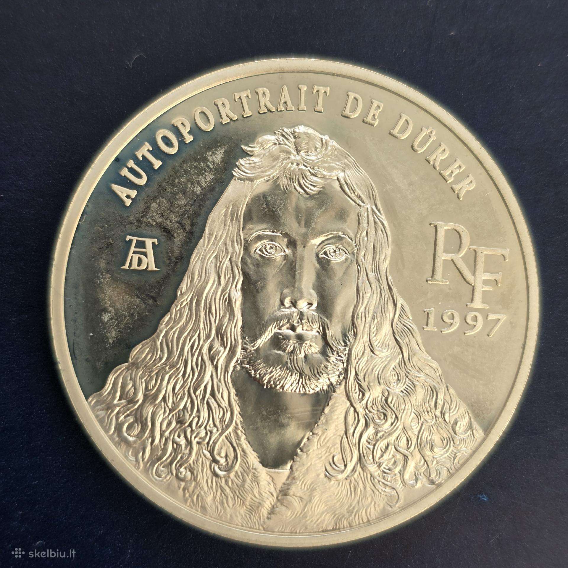 Prancūzija 1997 10 Francs Ag900 Diureris