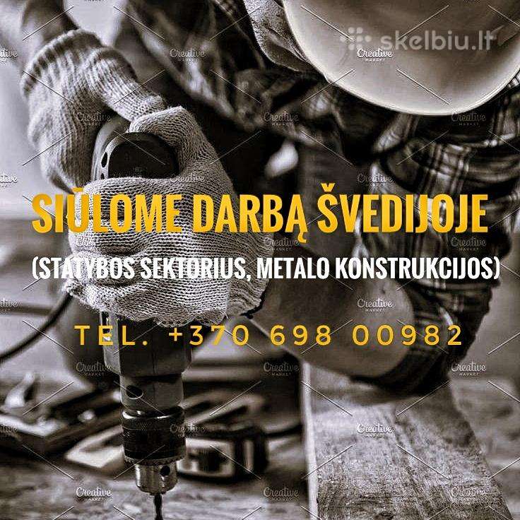 Ieškomi darbuotojai darbui Švedijoje