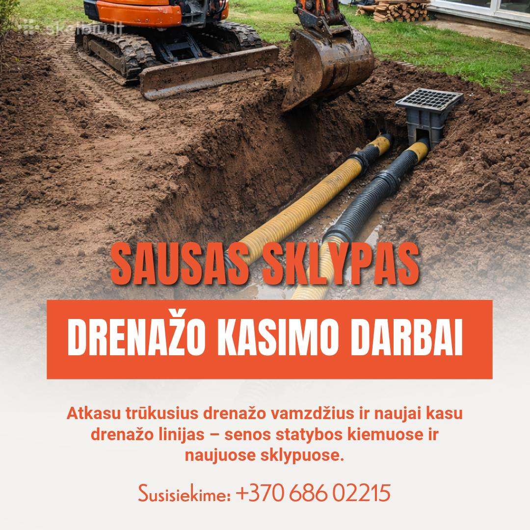 Ekskavatorius ir savivarčio paslaugos Suvalkijoje