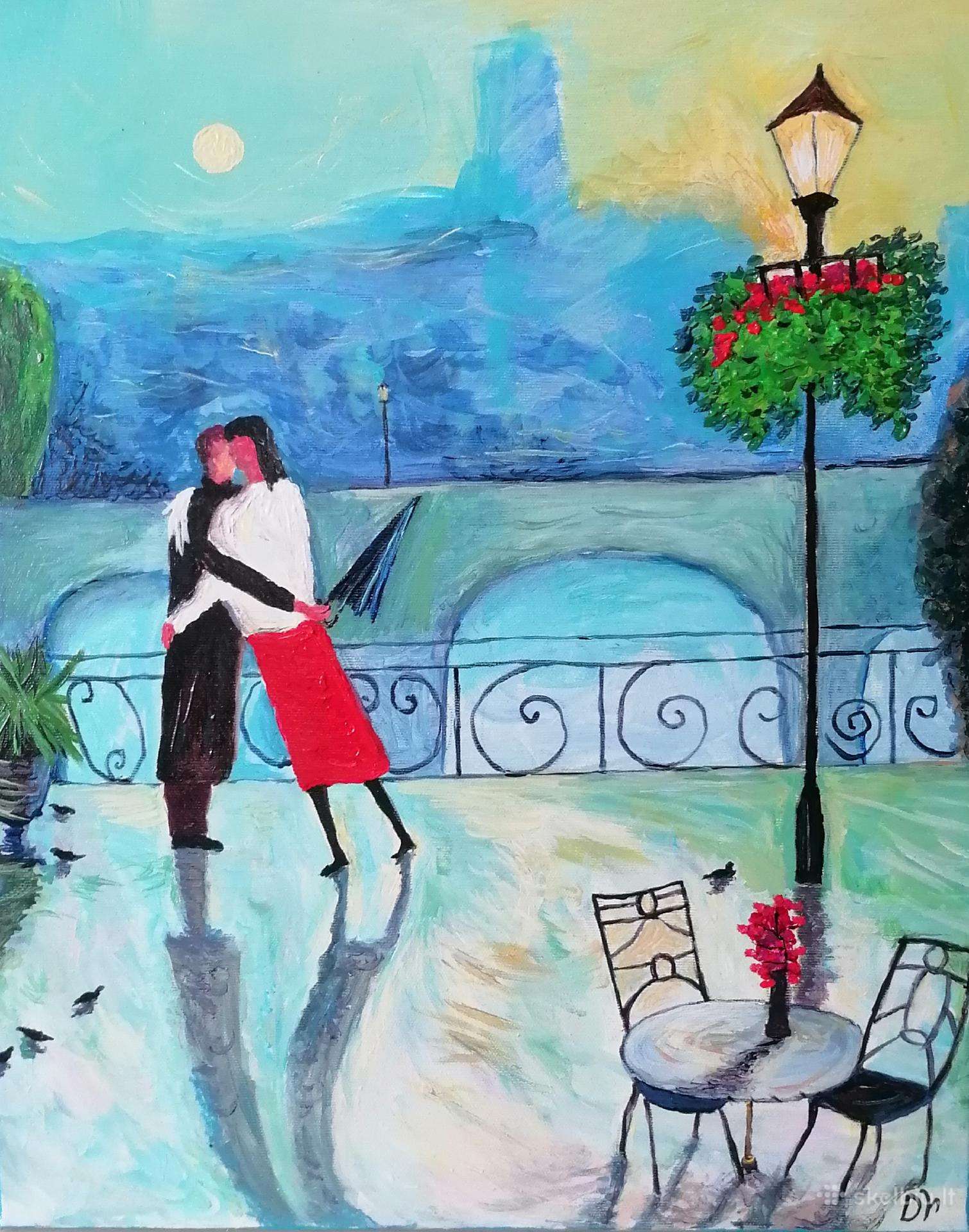 Paveikslas „Pasimatymas", painting "The Date"