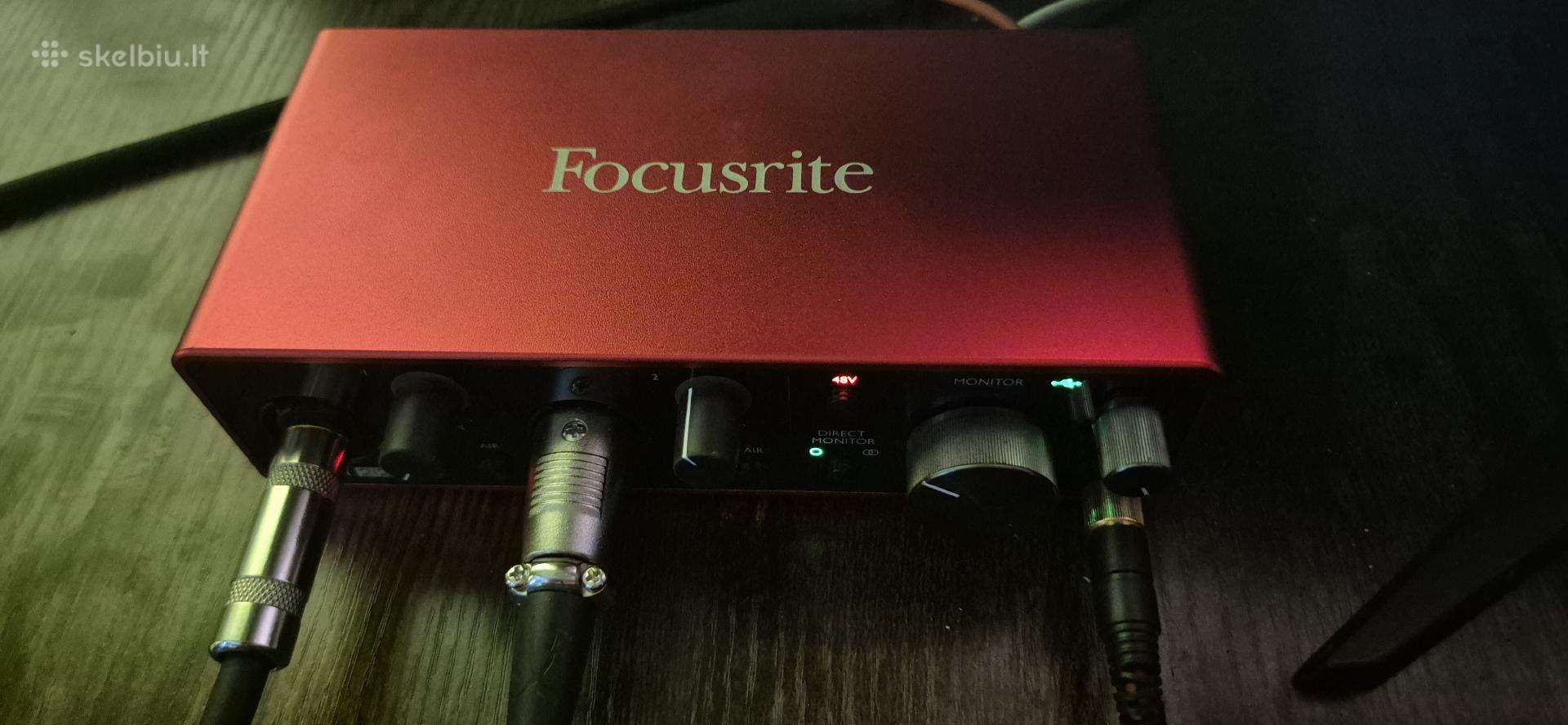 Focusrite Scarlett 2i2 (3rd Gen) - puikios būklės