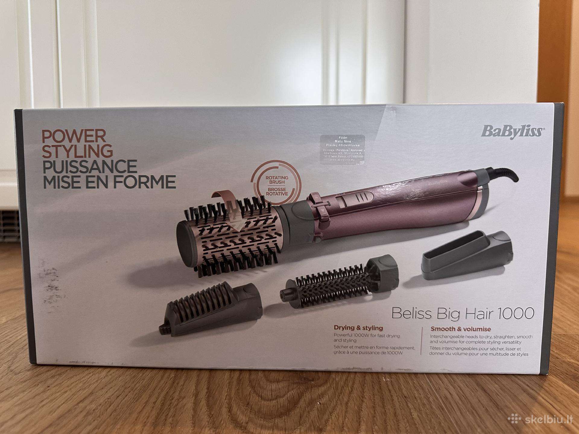 Babyliss Rotacinis plaukų šepetys As960e, 1000 W,