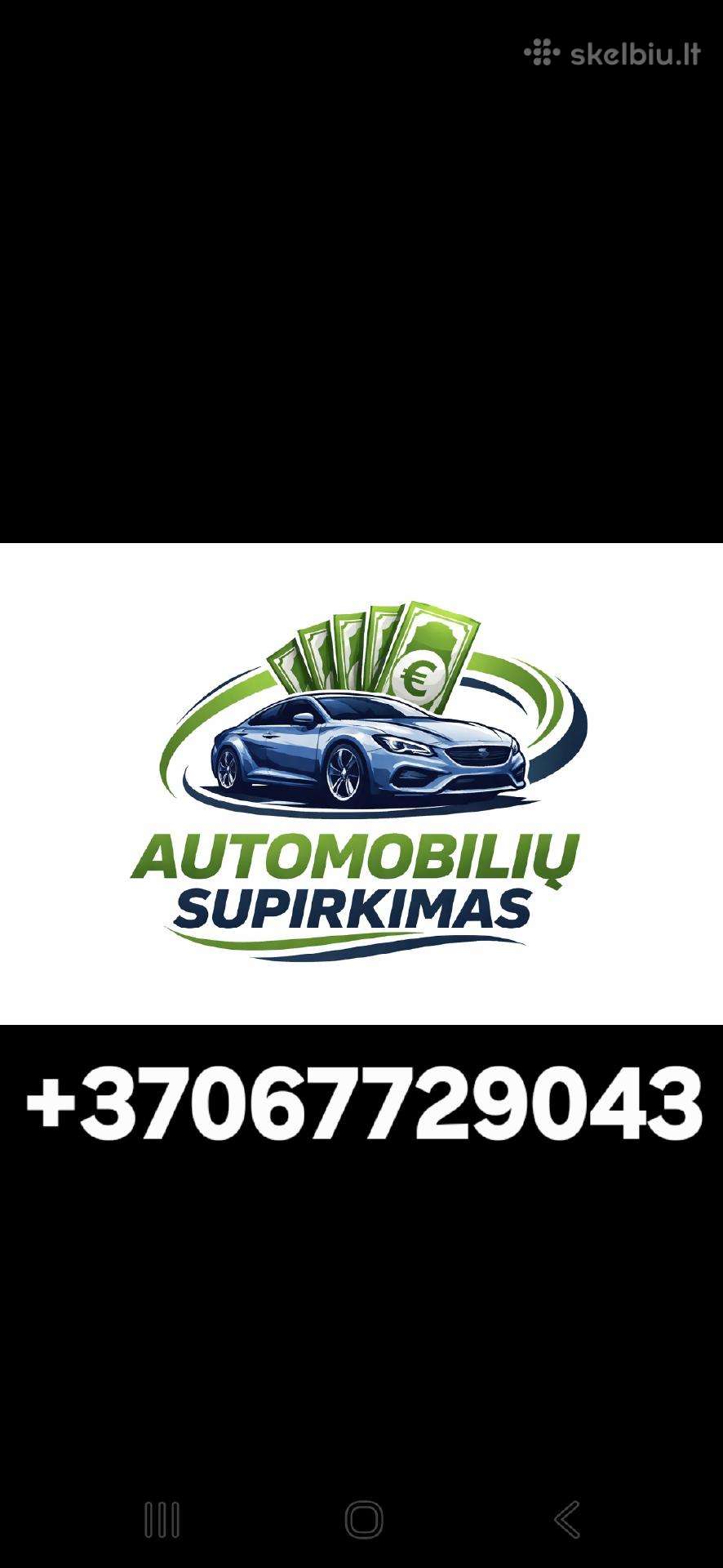 Automobiliu supirkimas!