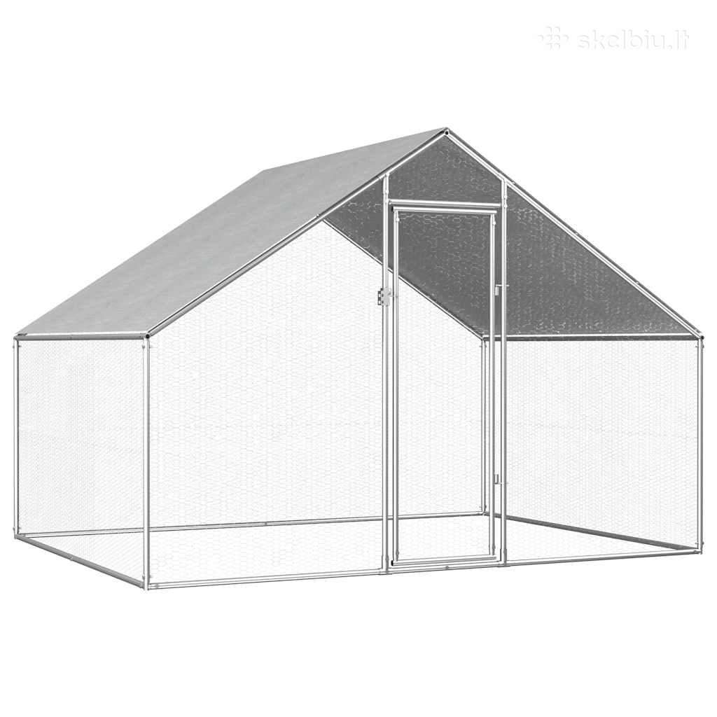 Vidaxl Lauko narvas viščiukams, 2,75x2x1,92m,