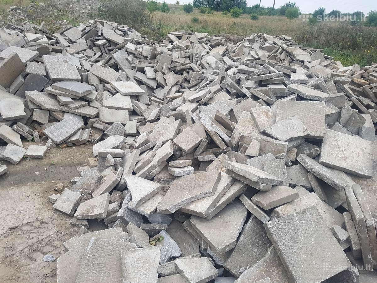 Betono laužas, gruzas keliams