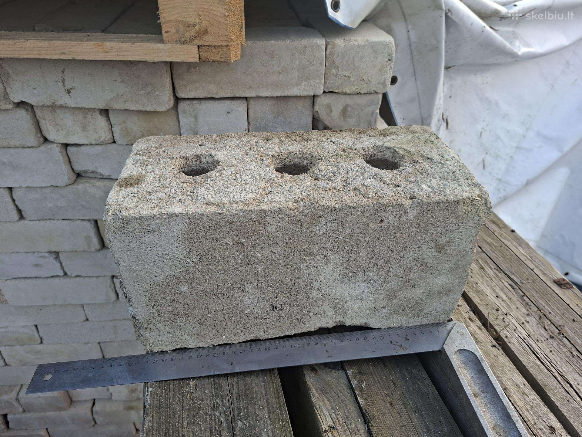 Blokeliai murui betoniniai 16m3 (kubu) Klp