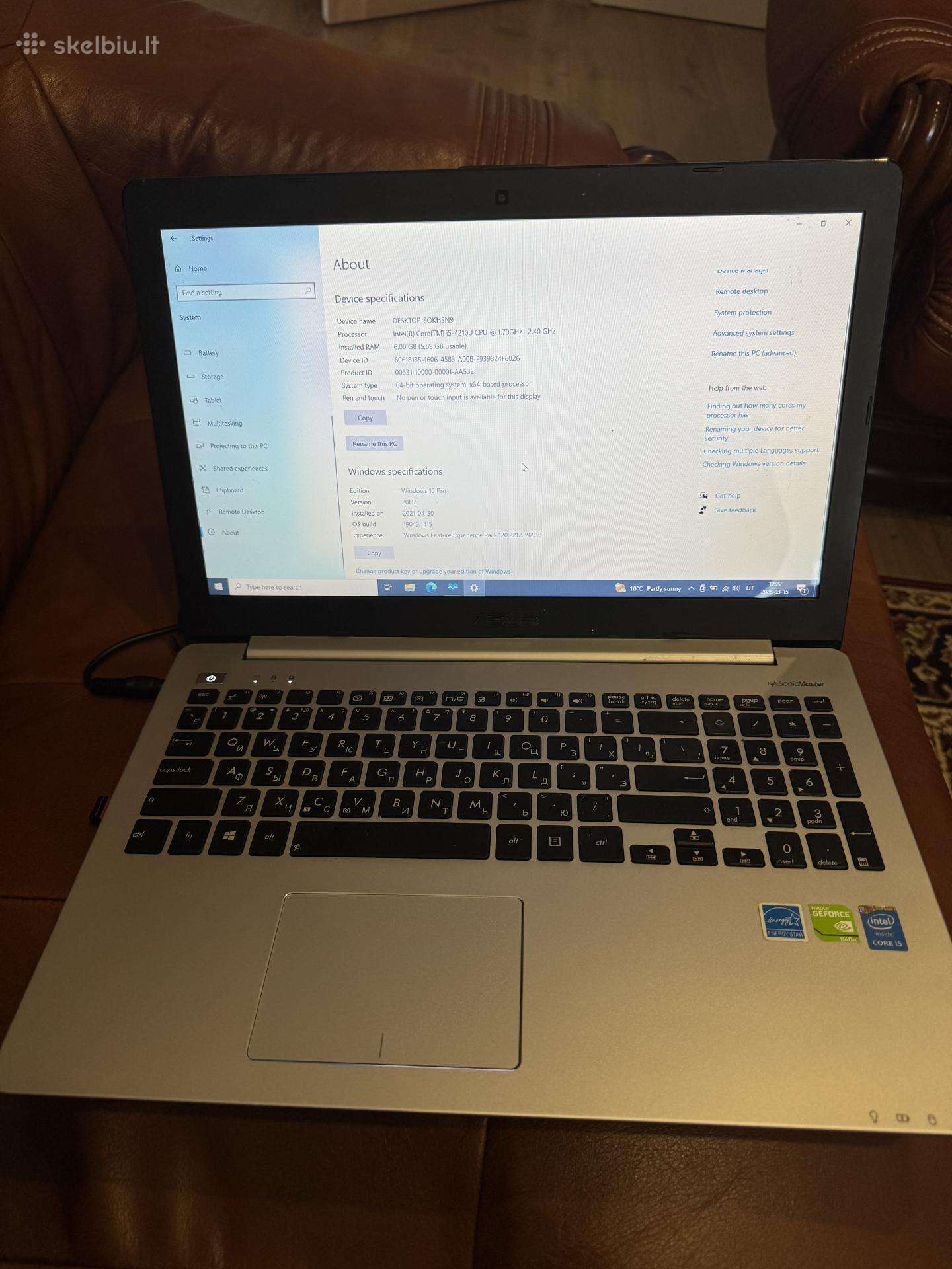 Asus 1tb Intel Core i5 Nvidia Geforce