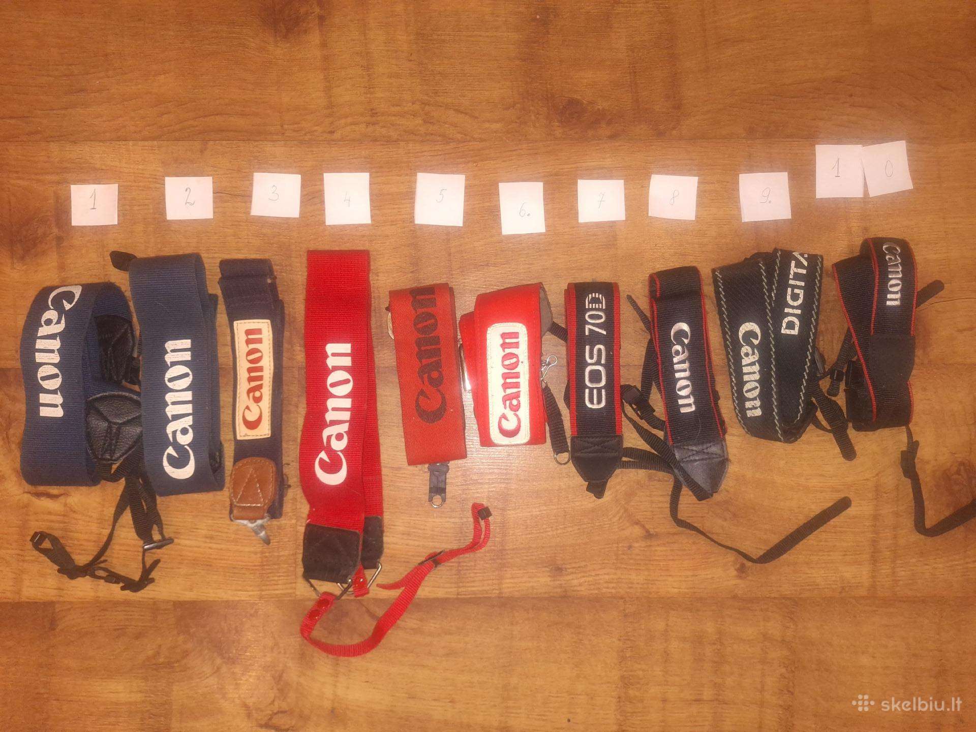 Canon dirželiai ir užrakto valdymo troseliai