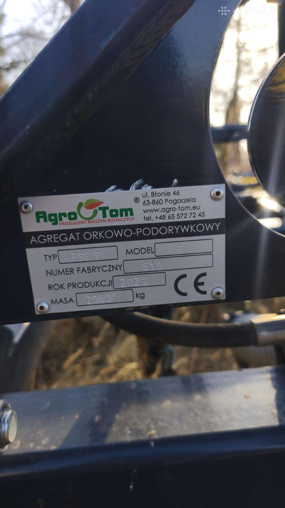 AGRO-TOM 3, scrapers, scrubbers