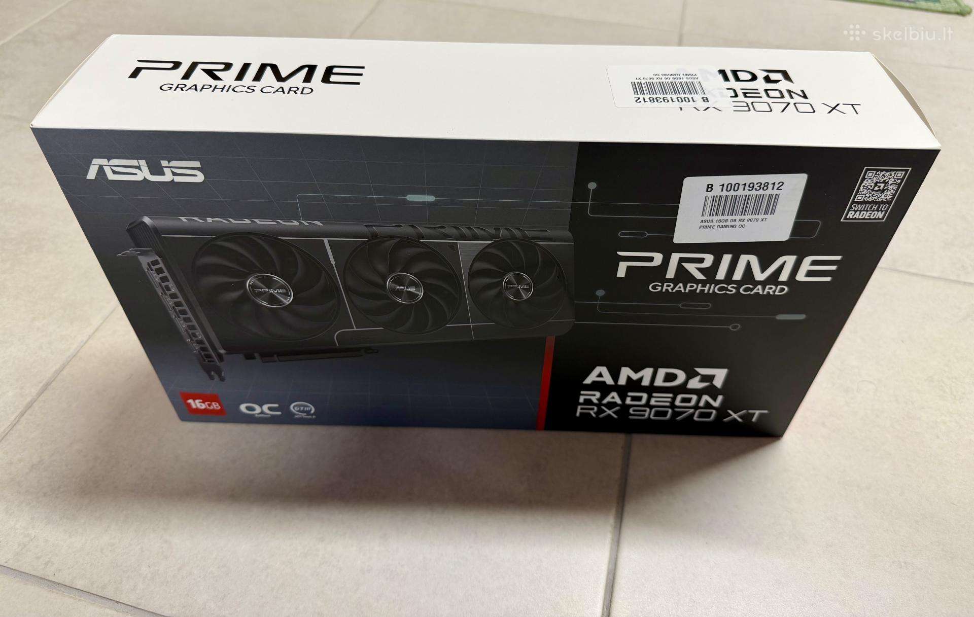 Asus Radeon Rx 9070 XT Prime Oc 16gb