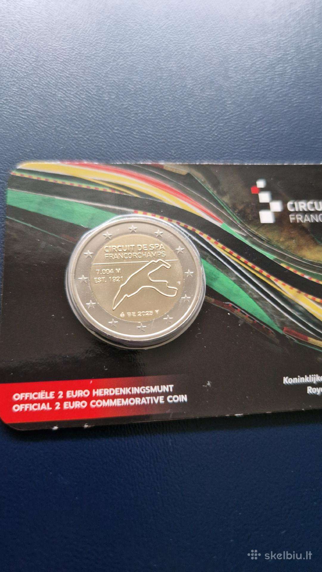 2025 metų Belgijos 2€ Circuit de spa
