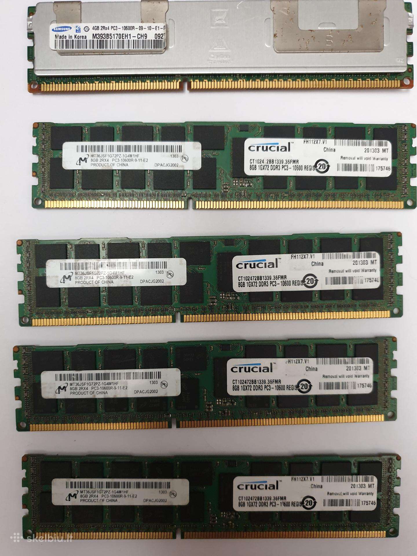 Serverio Ddr3 4gb 2rx4 ir 8gb 2rx4