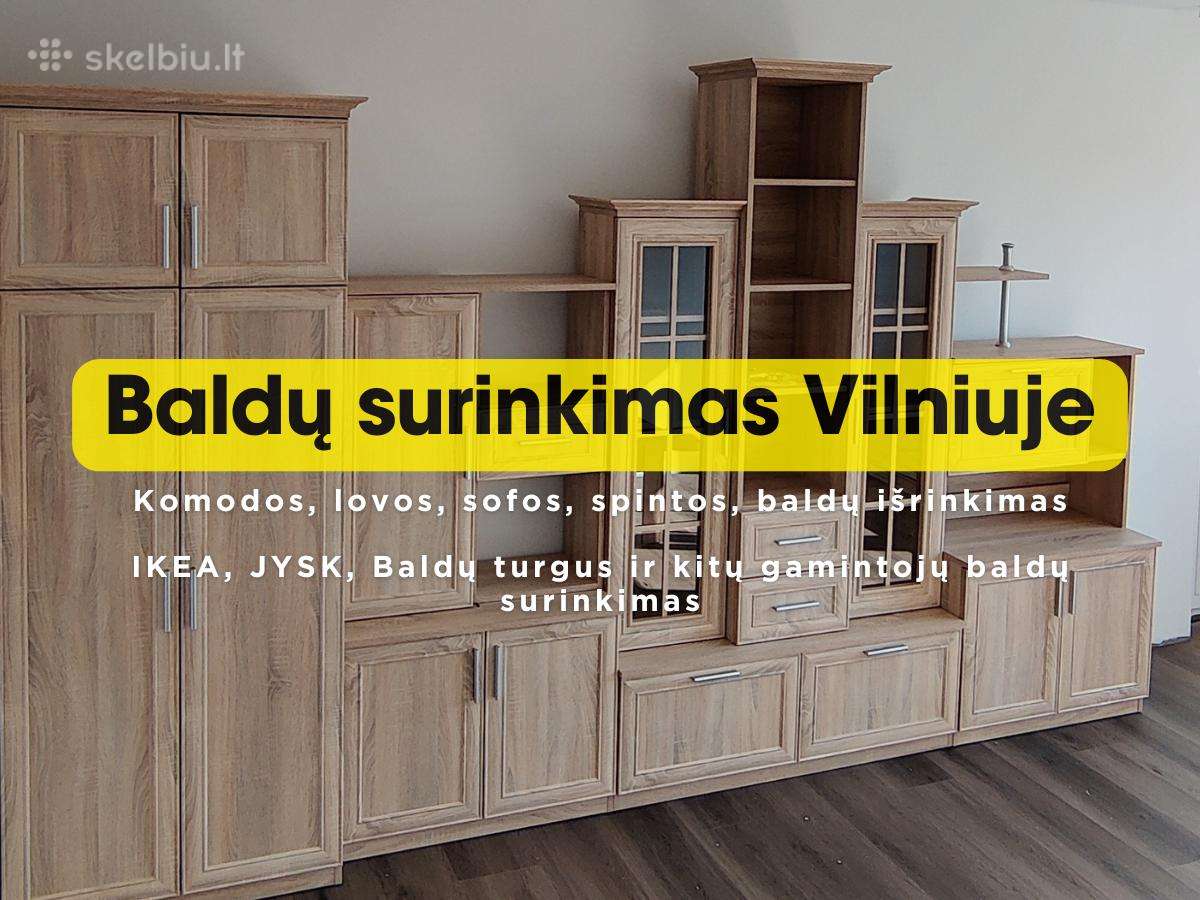 Baldų surinkimas Vilniuje – Ikea, Jysk, Baldai1