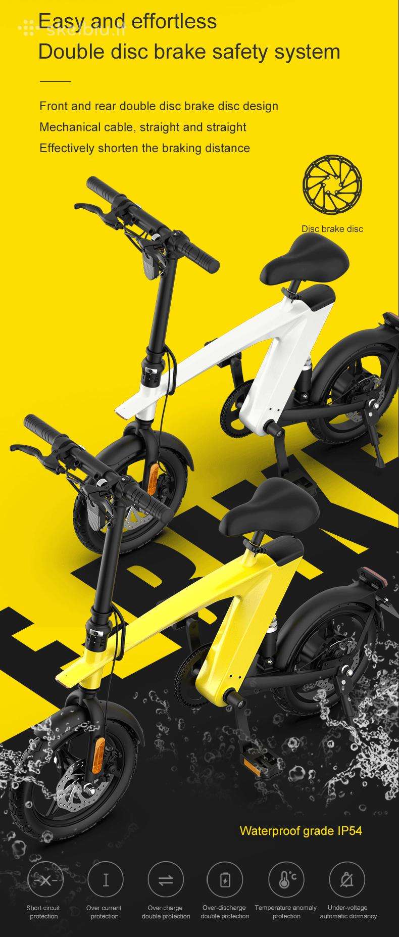 Elektrinis velosipēds HX 14″