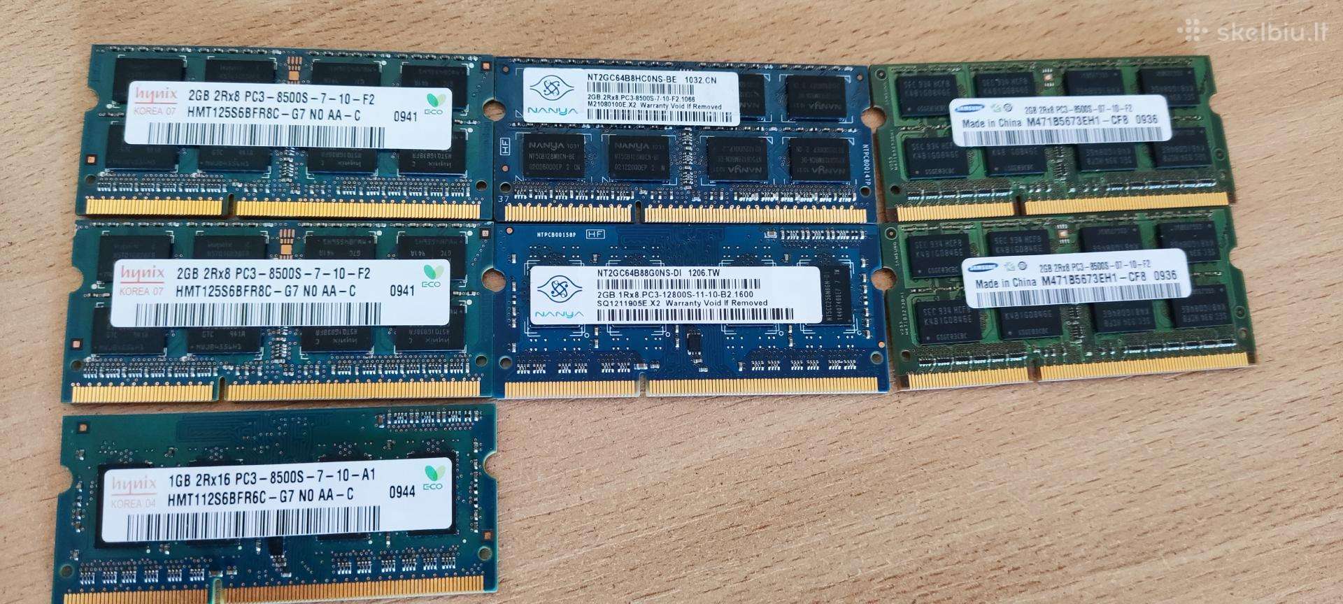 Operatyvines atminties moduliai 2gb Pc3