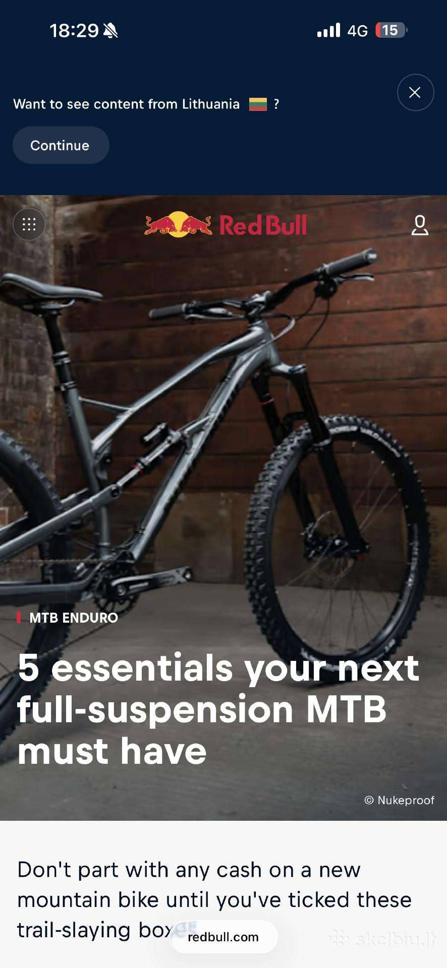 Mountain bike Nukeproof 29″