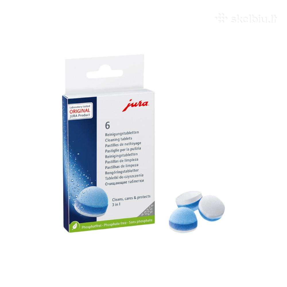 Trijų fazių valymo tabletės Jura, 6 vnt.