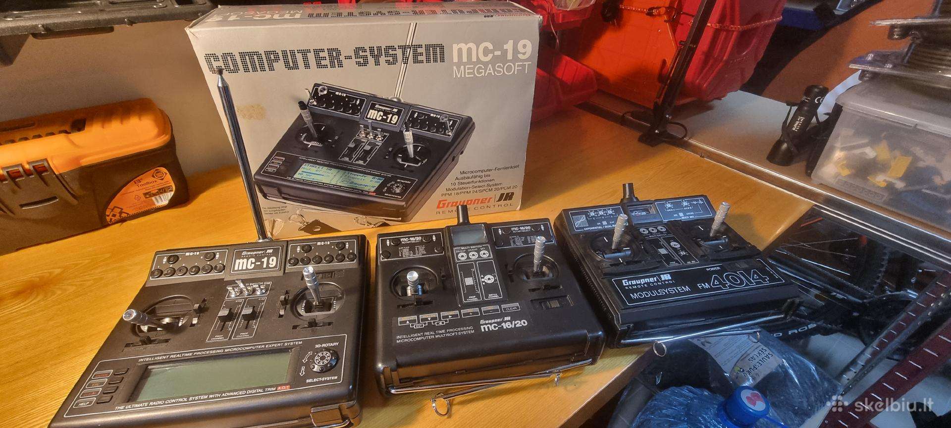 Graupner Mc 10, 12, 16/20 19, 24 siųstuvai