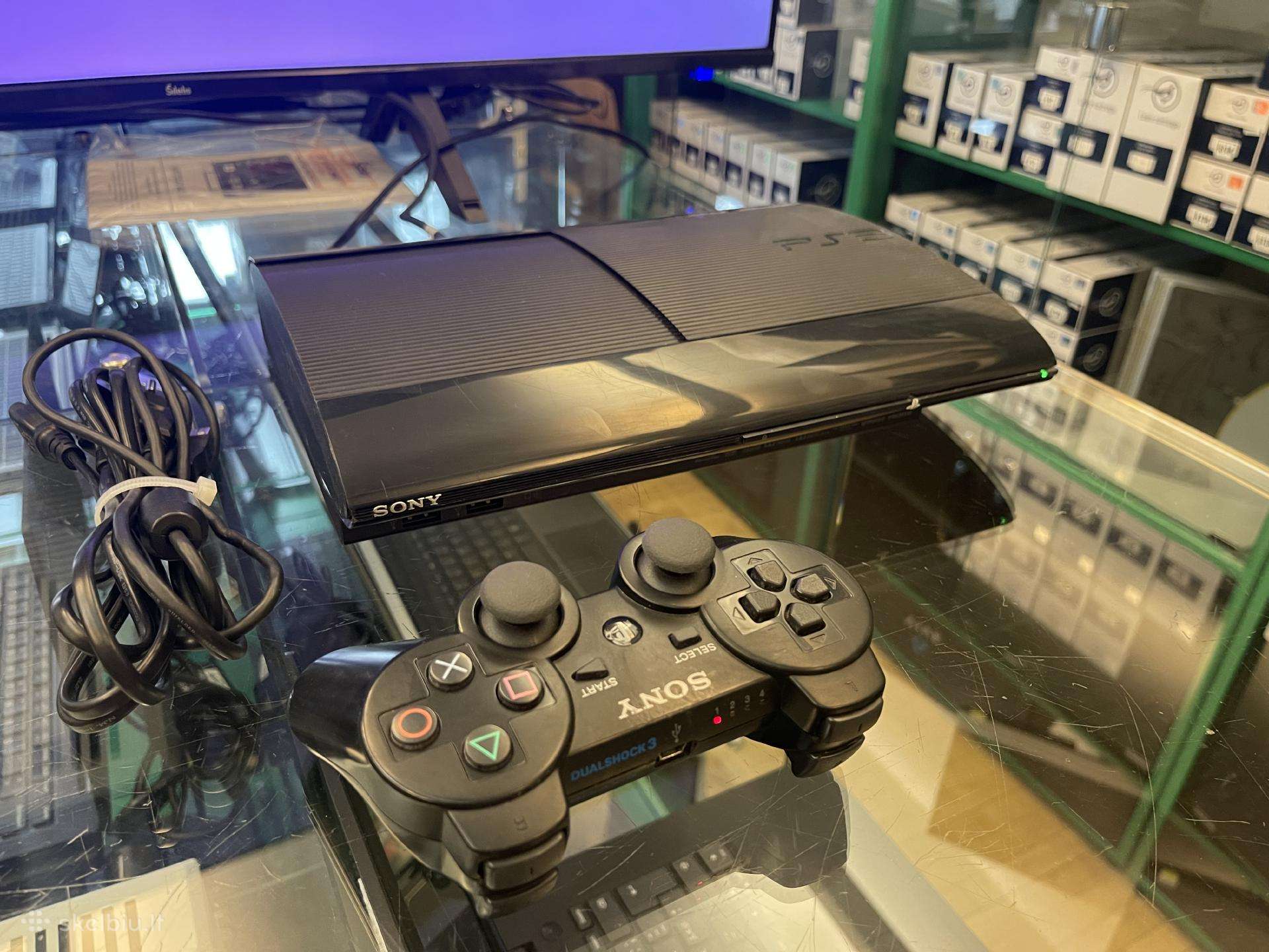 Sony PS3 Superslim 500gb 38 žaidimai su garantija