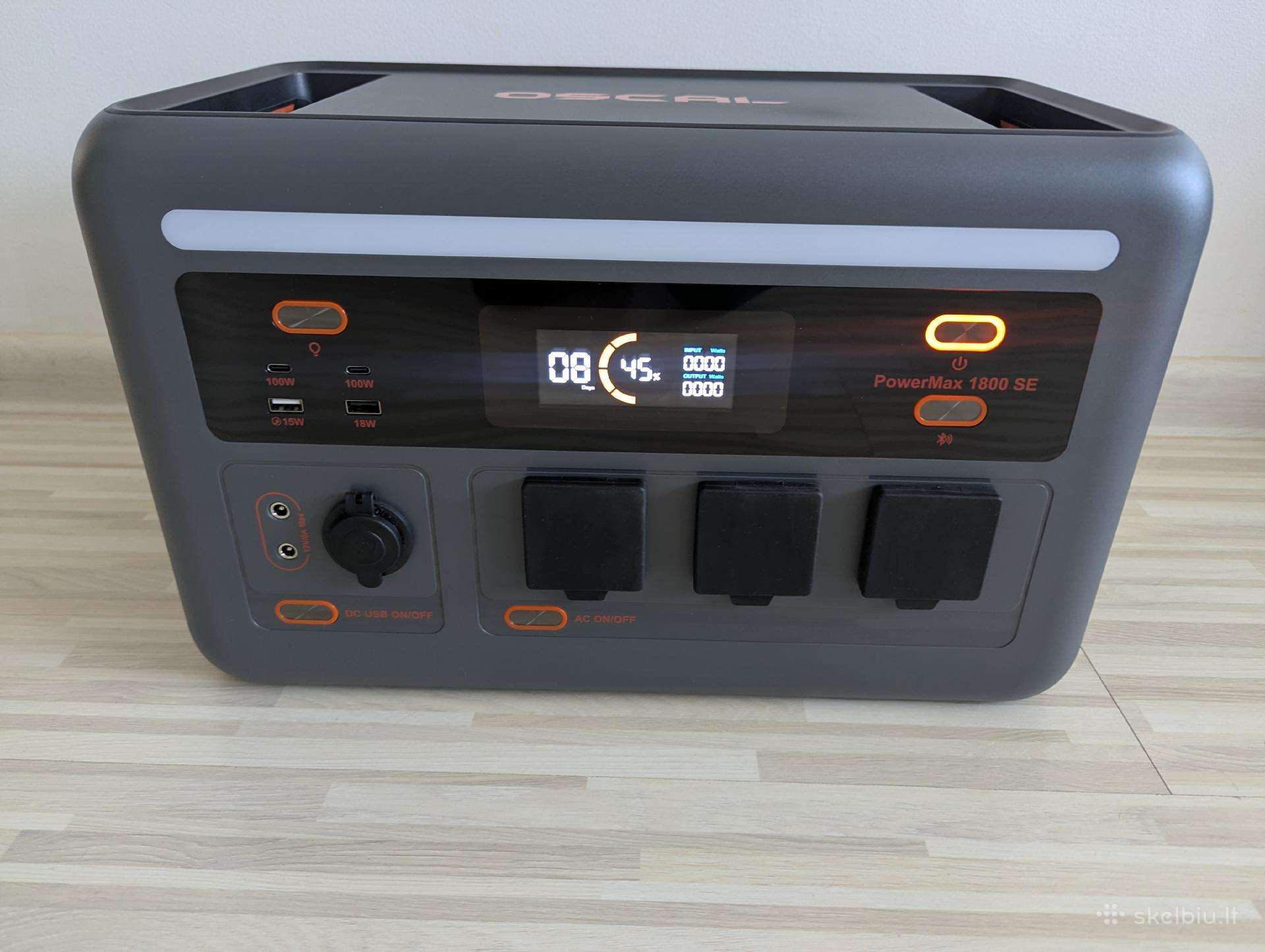 Oscal Powermax1800se energijos stotelė