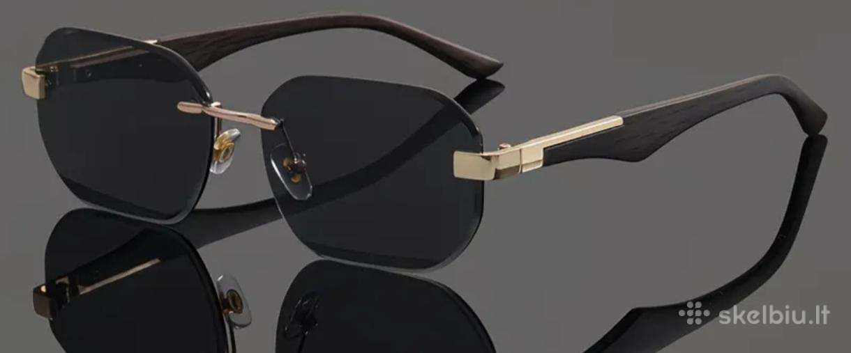 Juodi unisex akiniai nuo saulės Uv400