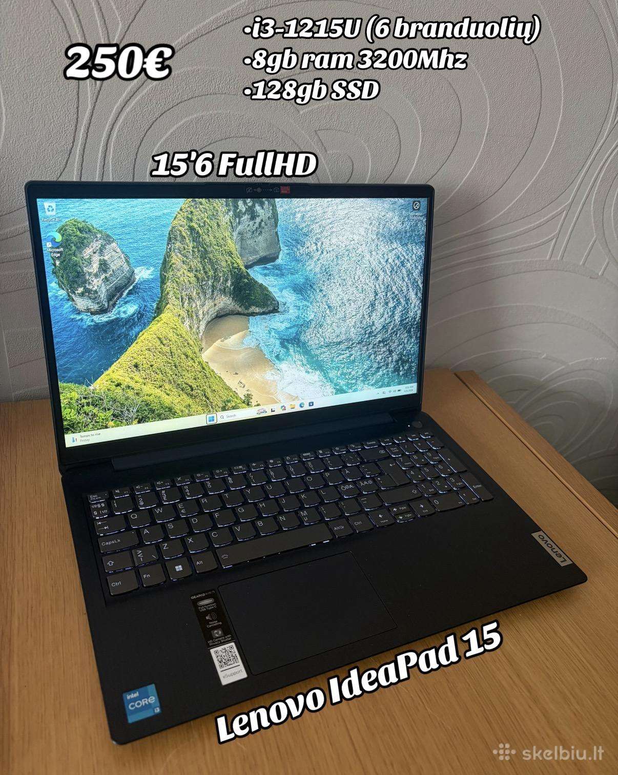 Biudžetiniai laptopai 35-250 eur
