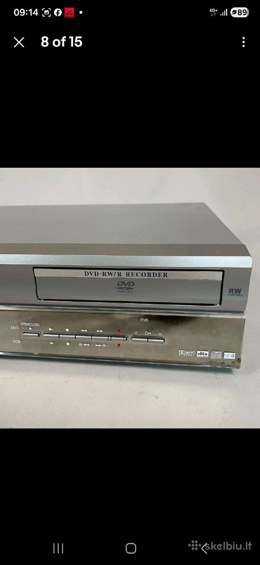 Sharp Dv-rw260 kombinuotas, ir Sony vhs