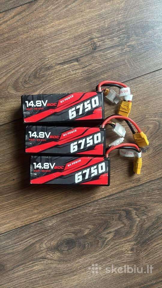 Mazai naudotos gens ace Lipo 6750mah 4S 60c bateri
