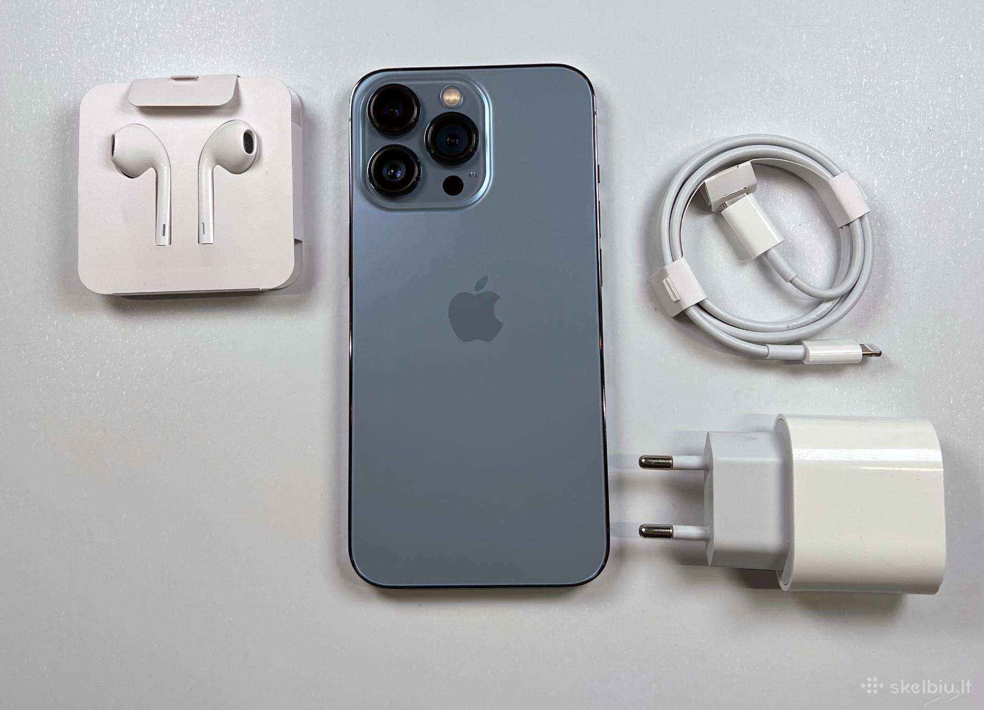 iPhone 13 Pro Blue 512gb Kaip naujas 100% battery