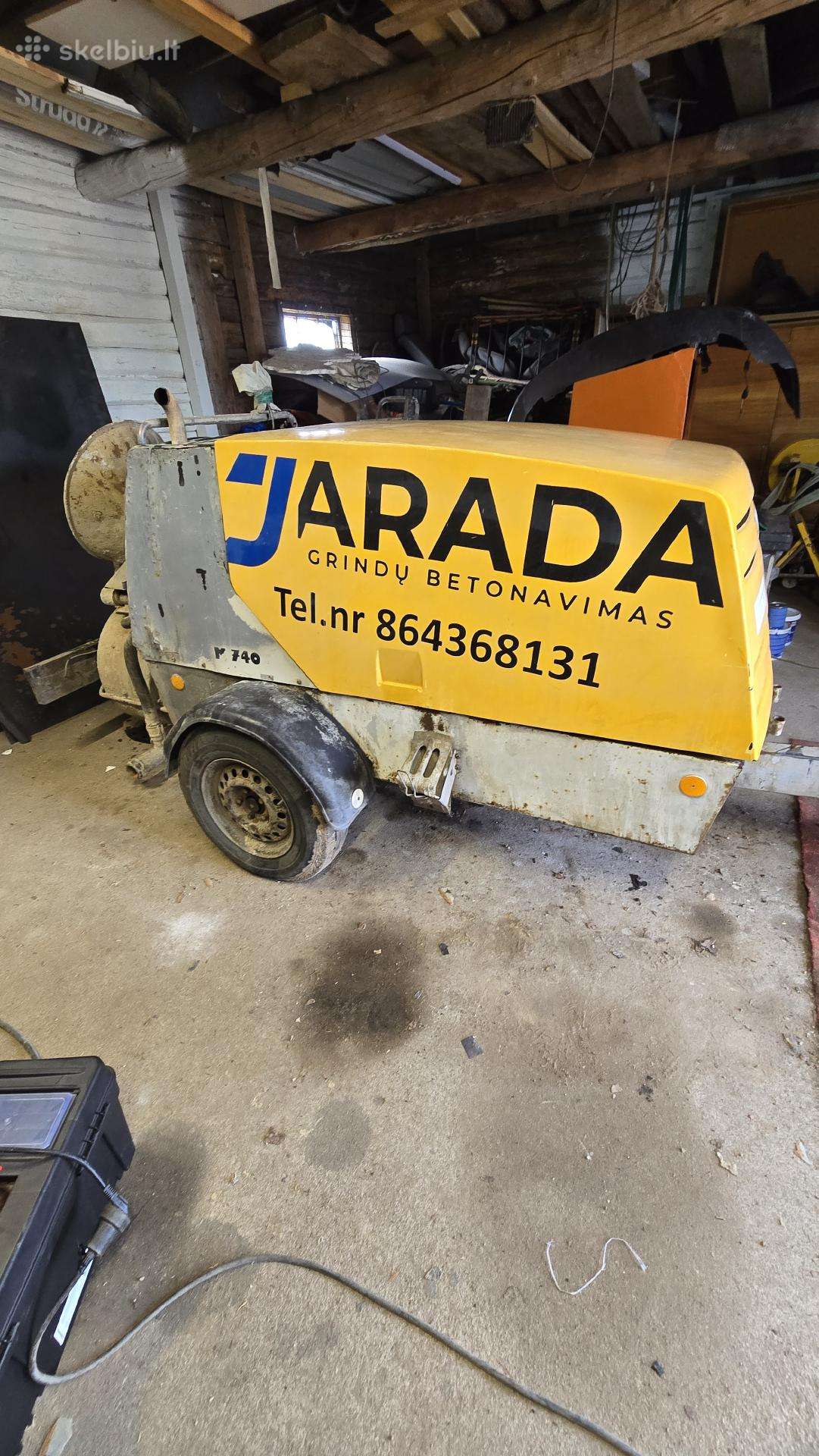 Putzmeister M740d, concrete pump
