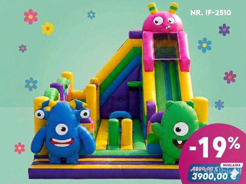 Parduodami nauji pripučiami batutai išsimokėtinai