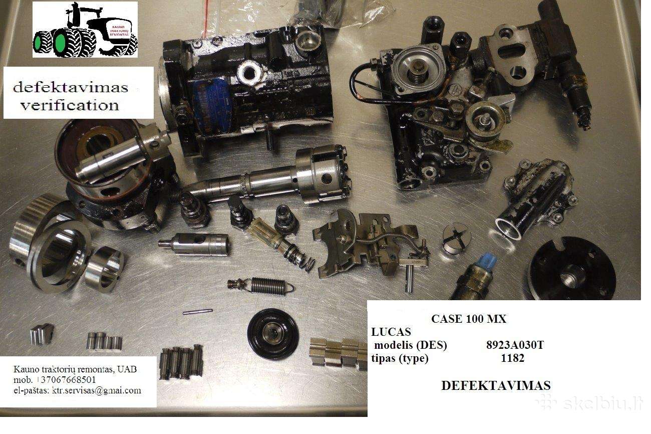 Case Mx10 galios didinimas Lucas siurblys Ktr