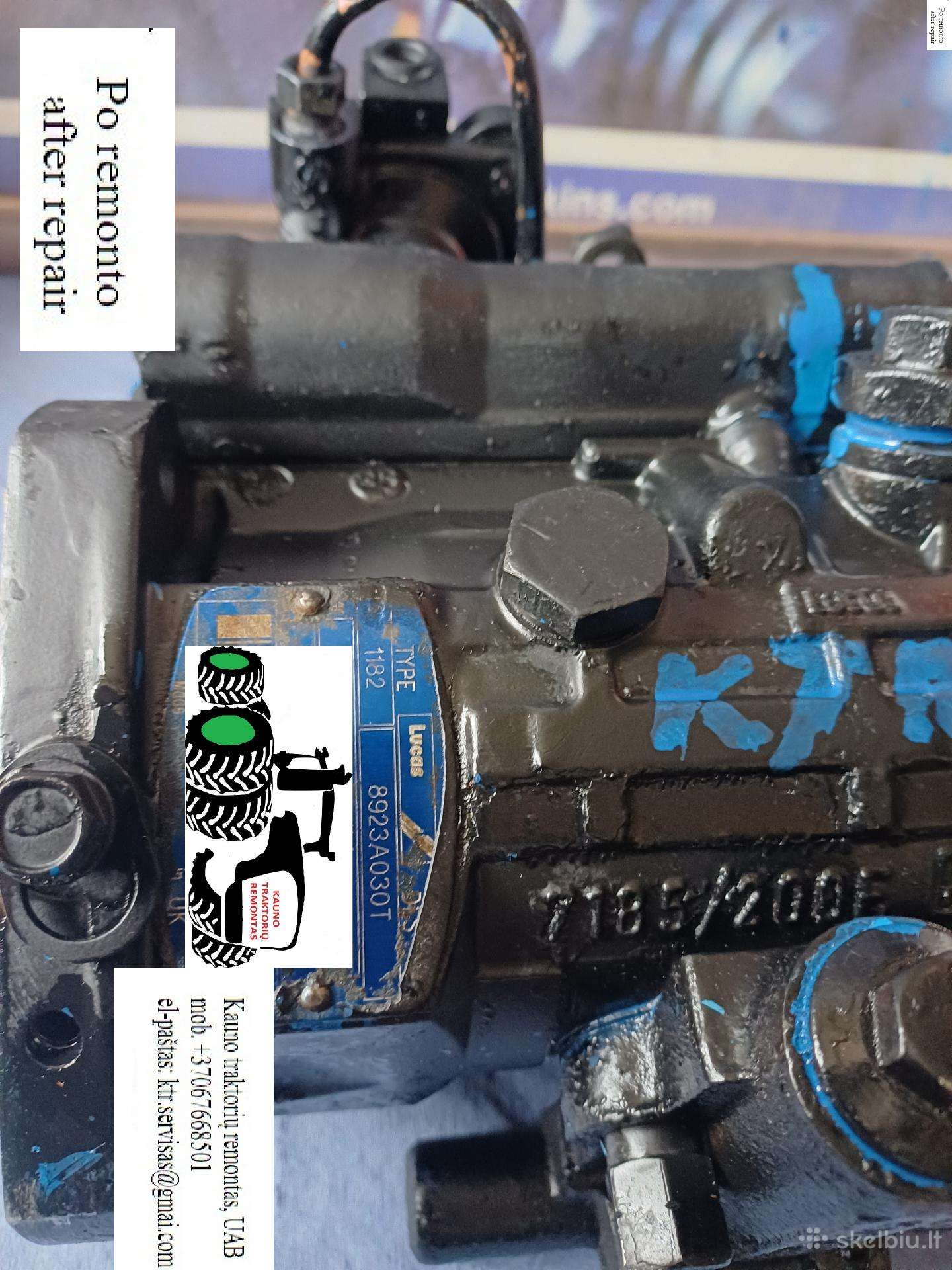 Case Mx10 galios didinimas Lucas siurblys Ktr