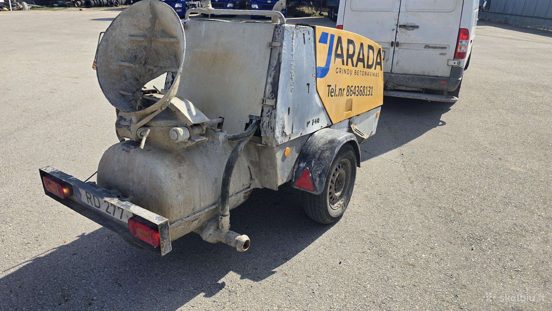 Putzmeister M740d, concrete pump