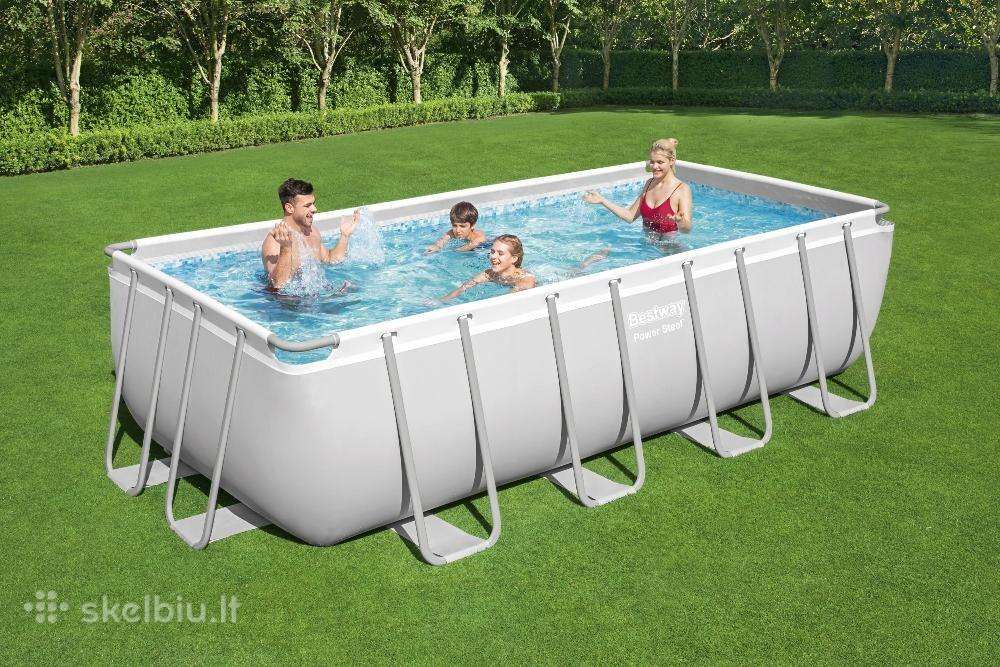 Baseinas Bestway Power Steel, 488x244x122 cm,