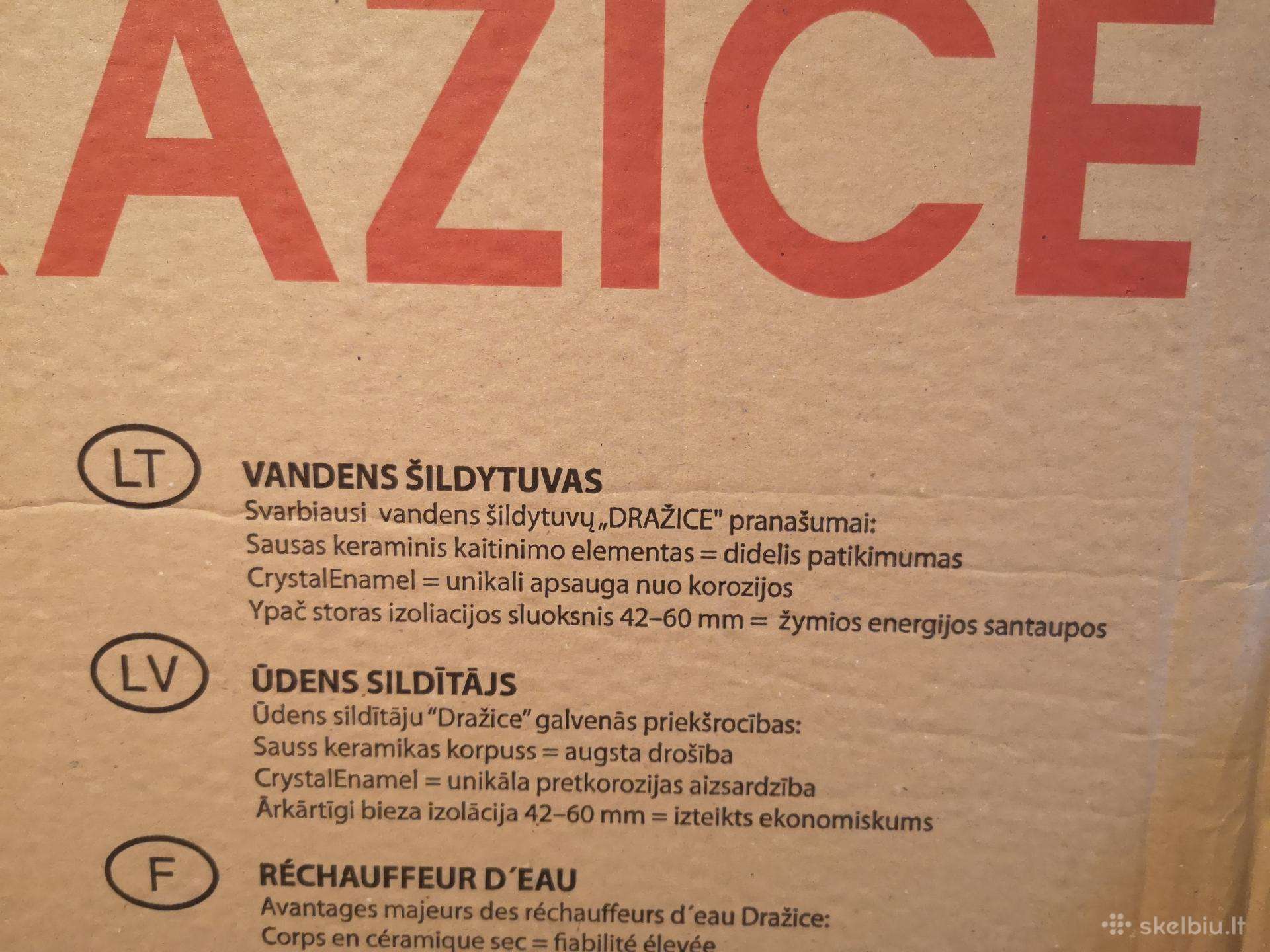 Dražice Okc 100/1m2 kombinuotas vandens šildytuvas