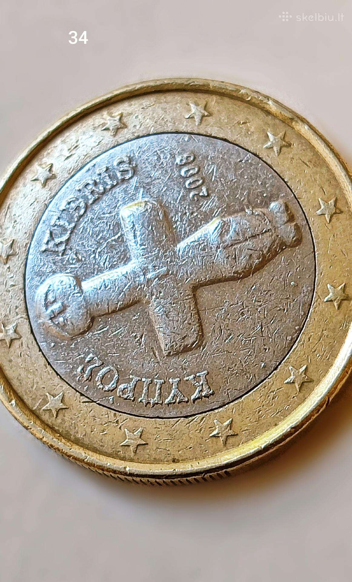 Retos euro monetos iš apyvartos.