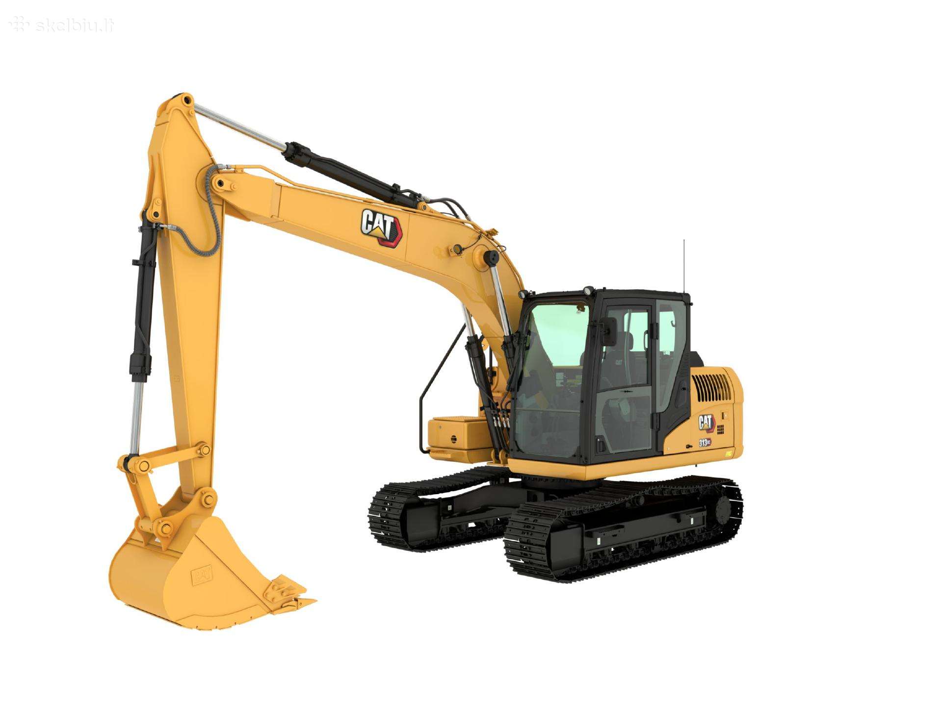 Vikšrinio ekskavatoriaus Cat 313 Gc 14 t paslaugos