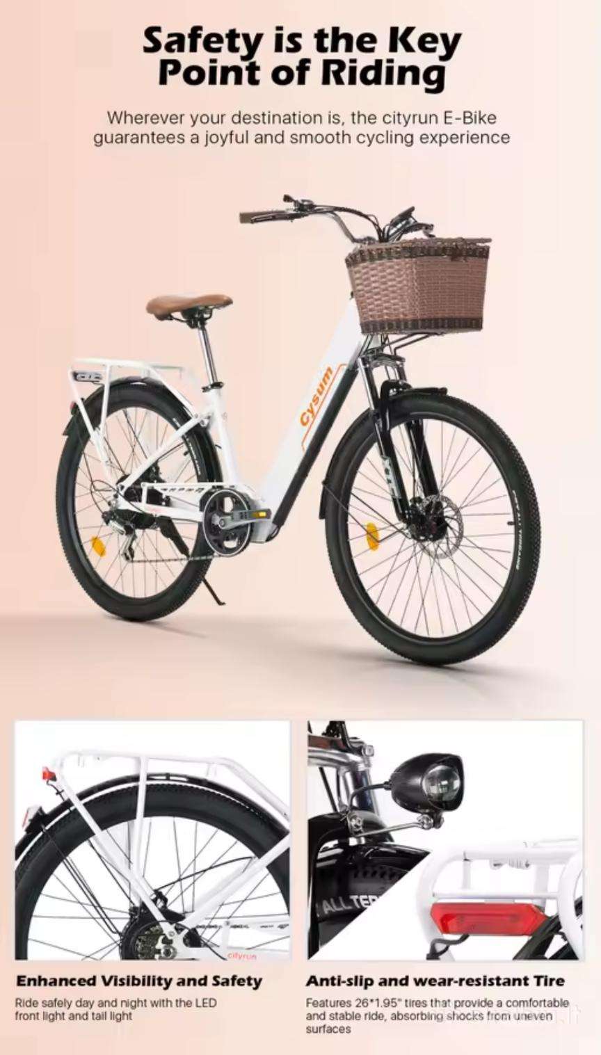 Elektrinis dviratis Cysum 26″