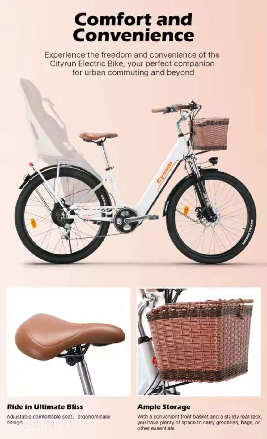 Elektrinis dviratis Cysum 26″