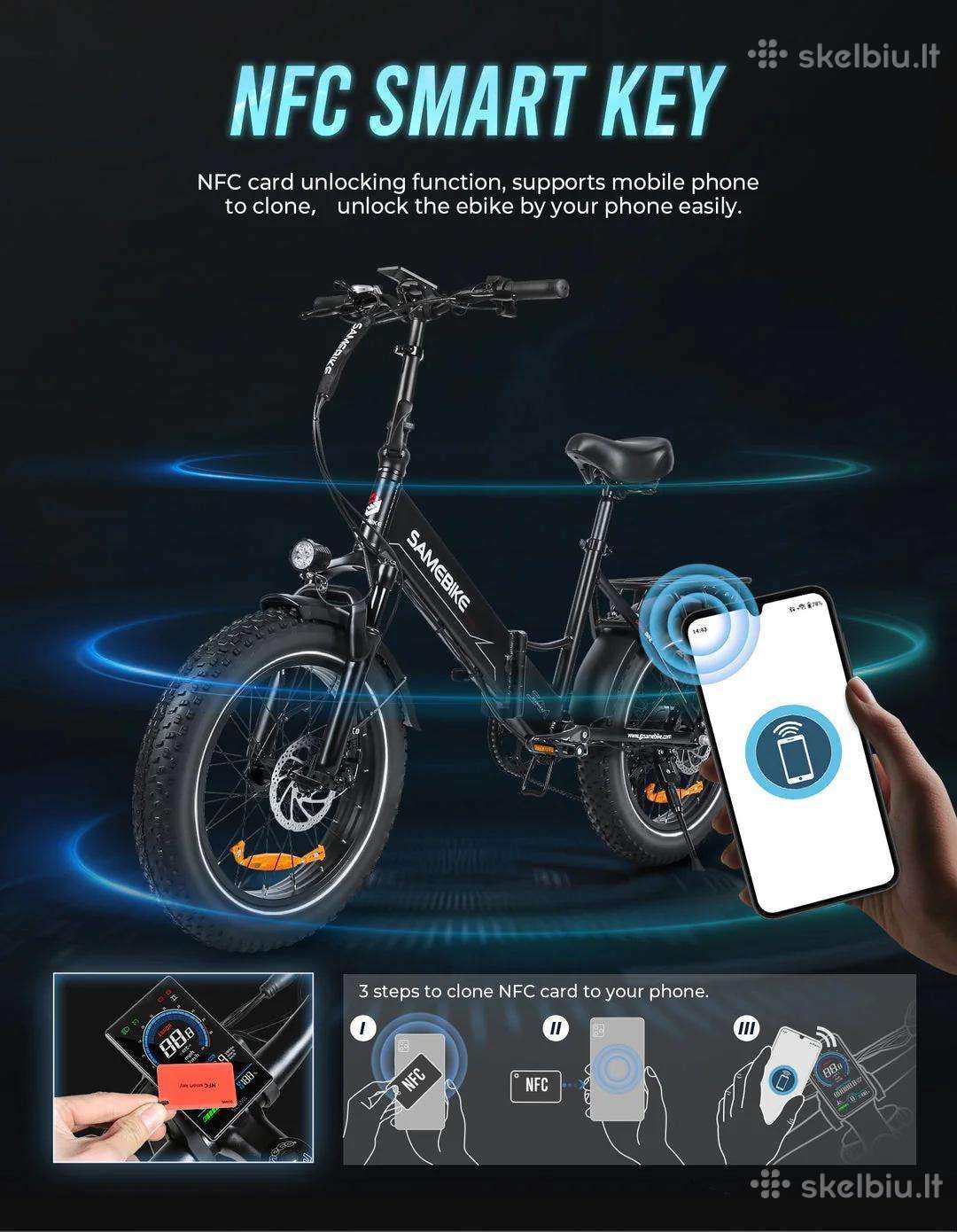 Elektrinis dviratis SAMEBIKE 20″