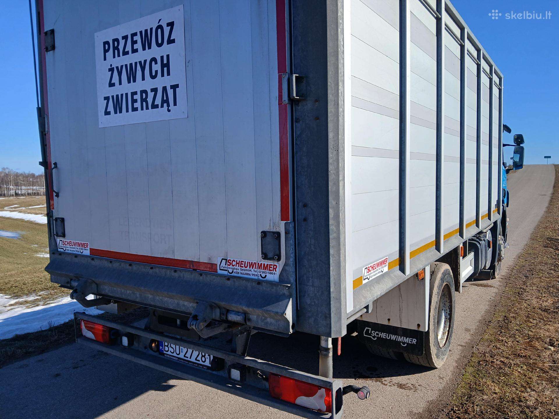 Scania P280, gyvulių pervežimo